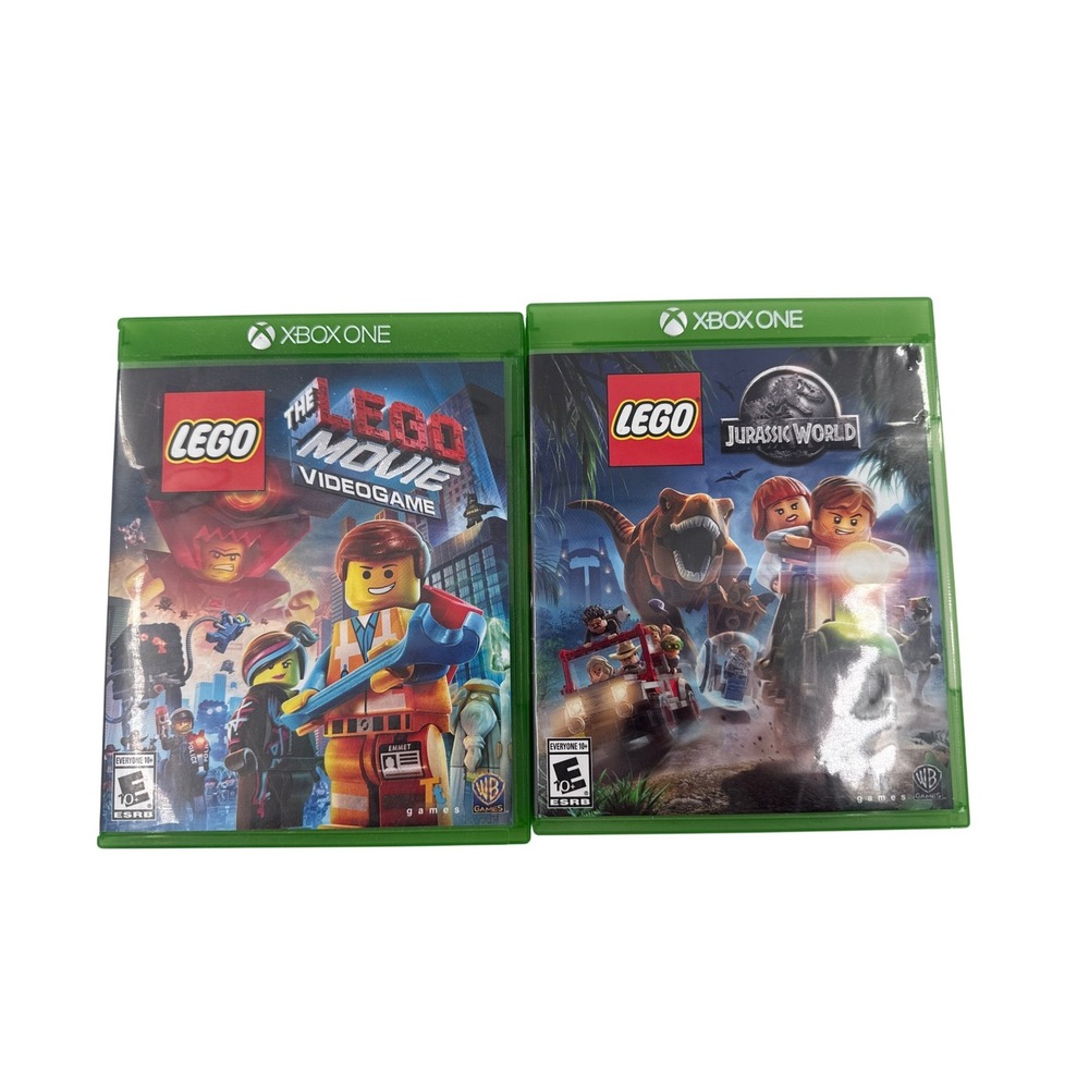 Xbox‎ One Lego Movie Videogame and Lego Jurassic World Games Lot